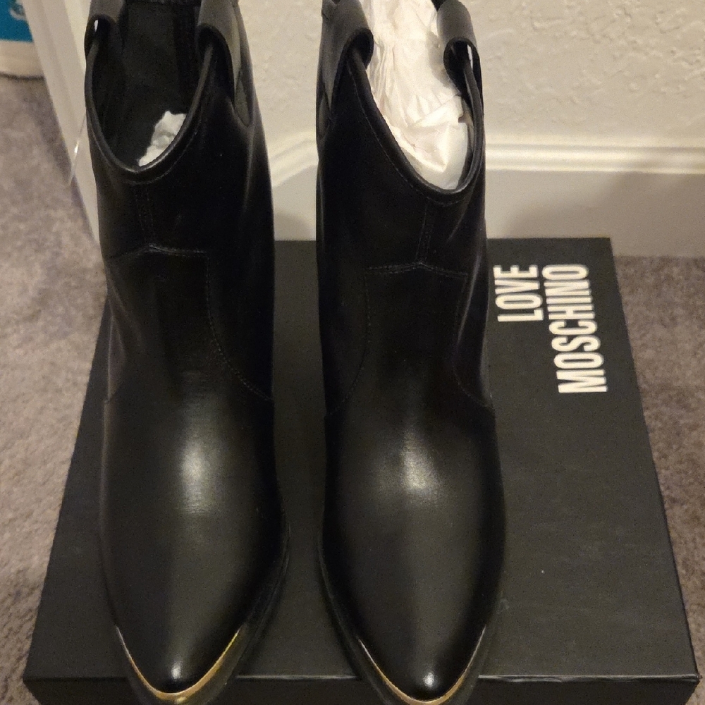 Love Moschino Black Ankle Boots